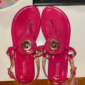 Hot pink Michael Kors sandals